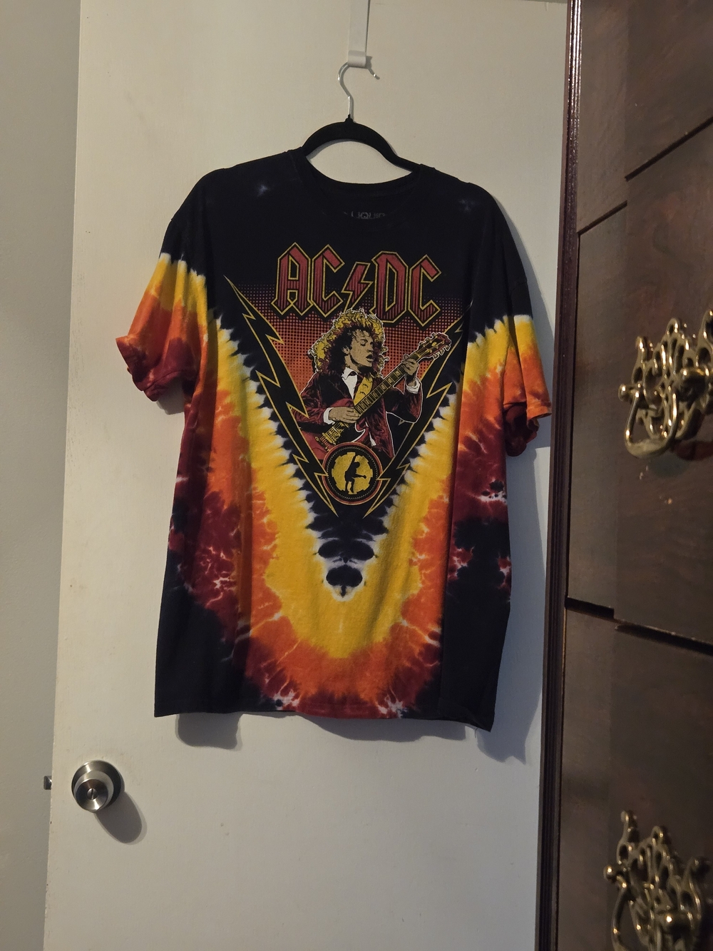 Liquid Blue AC/DC Tie-Dye V‑Front Graphic